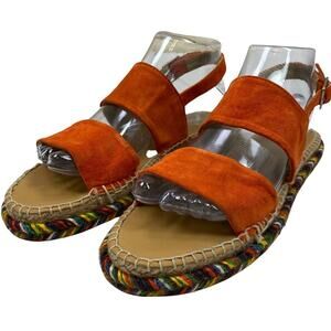 Steven Alan Women’s suede leather Espadrilles Flats Sandals size 8